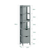 SoBuy Dulap de baie pentru dulapuri pentru baie pentru baie Gray L30*P30*A145 CM FRG126-SG
