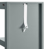 SoBuy FRG126-SG Dulap coloană de baie, cu 4 rafturi și 2 sertare modulare, din lemn, anti-răsturnare, economisește spațiu pentru WC și toaletă 30x30x140