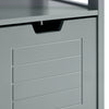 SoBuy FRG126-SG Dulap coloană de baie, cu 4 rafturi și 2 sertare modulare, din lemn, anti-răsturnare, economisește spațiu pentru WC și toaletă 30x30x140