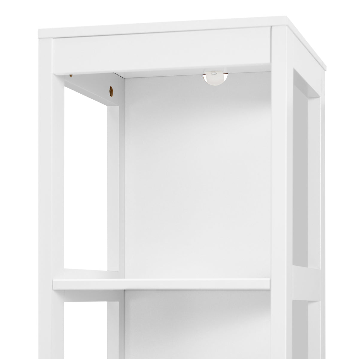 SoBuy FRG126-W Dulap înalt de baie cu 4 rafturi și 2 sertare 30x30x144 cm, Alb