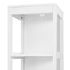SoBuy FRG126-W Dulap înalt de baie cu 4 rafturi și 2 sertare 30x30x144 cm, Alb
