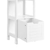 SoBuy FRG126-W Dulap înalt de baie cu 4 rafturi și 2 sertare 30x30x144 cm, Alb