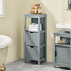 SoBuy Dulap de baie dulapuri dulap pentru baie Gri L30*P30*A90 cm FRG127-SG