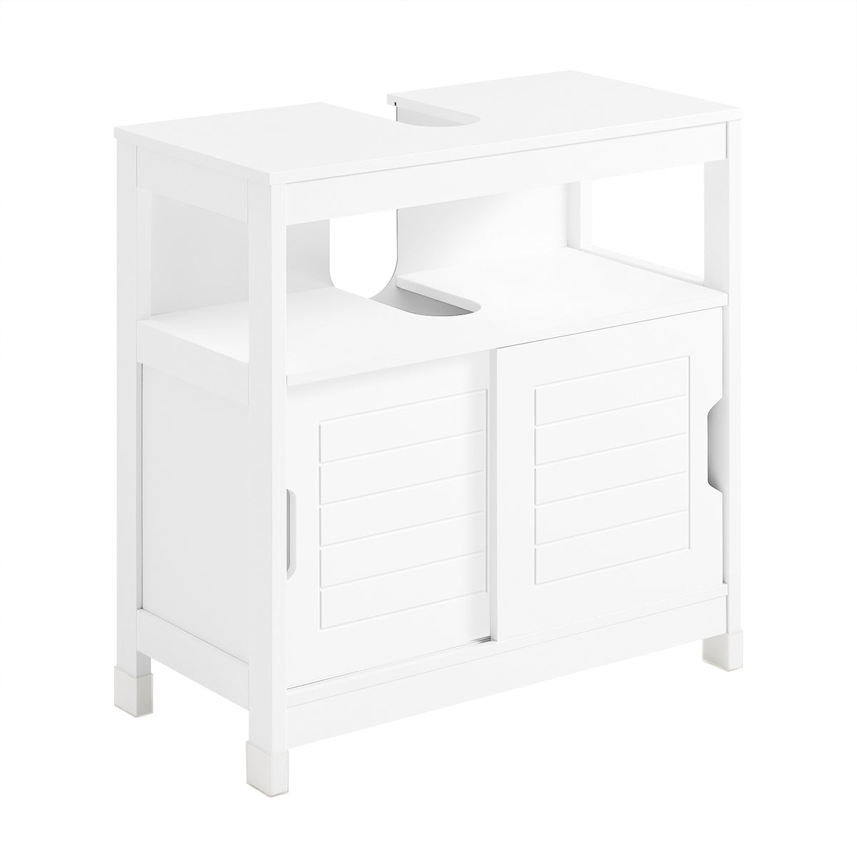 SoBuy FRG128-W Meuble Sous-Lavabo Meuble pour lavabo suspendu