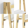 SoBuy FRG162-N Raft pliabil tip scară cu 4 niveluri, pentru baie, birou, sufragerie etc.
