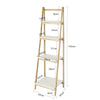 SoBuy FRG162-N Raft pliabil tip scară cu 4 niveluri, pentru baie, birou, sufragerie etc.