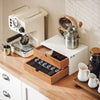 SoBuy FRG180-WN Cutie de depozitare Suport pentru capsule Nespresso Dozator Cutie