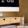SoBuy Suport pentru PC Stand Suport pentru PC Monation Wood Birou FRG198-N