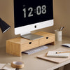 SoBuy Suport pentru PC Stand Suport pentru PC Monation Wood Birou FRG198-N