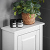 SoBuy FRG203-W Meuble Haut de Salle de Bain, 1 porte Placard Commode Meuble de Rangement