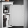 SoBuy FRG203-W Meuble Haut de Salle de Bain, 1 porte Placard Commode Meuble de Rangement