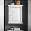 SoBuy FRG203-W Meuble Haut de Salle de Bain, 1 porte Placard Commode Meuble de Rangement