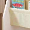 SoBuy FRG225-W Bibliotecă pentru copii Organizator jucării pentru copii cu 4 buzunare din material textil Etajeră cameră pentru jucării și cărți Bibliotecă Mobilier de depozitare Alb 62x30x71cm