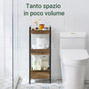 SoBuy Bagno Bagno Bagno Bagno Cesta Bag pentru baie Baie baie Baie Mobilier Băi Salvaspazio Brown Frg226-F