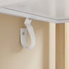 SoBuy FRG226-H-WN Meuble Salle de Bain avec 4 Étagères - Petit Meuble WC Rangement Gain de Place Étagere WC Étroite 20 cm Largeur Rangement Toilette en Bois Naturel Blanc
