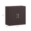 SoBuy FRG231-BR Dulap de Perete Suspendat pentru Baie cu Raft Reglabil și Ușă, Dulap de Perete Compact pentru Baie, Toaletă sau Bucătărie, Maro 60x30x60 cm