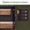 SoBuy FRG231-BR Dulap de Perete Suspendat pentru Baie cu Raft Reglabil și Ușă, Dulap de Perete Compact pentru Baie, Toaletă sau Bucătărie, Maro 60x30x60 cm