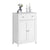 SoBuy FRG238-W Dulap de bază pentru baie – Comodă de baie, dulap de depozitare cu raft reglabil, 1 sertar și 2 uși, pentru hol și bucătărie alb, 60x35x87 cm