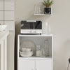 SoBuy Bucătărie bucătărie coș de ușă albă alb porto frg241-w