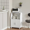 SoBuy Bucătărie bucătărie coș de ușă albă alb porto frg241-w