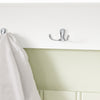 SoBuy FRG282-W Cuier de Perete cu 5 Cârlige și 3 Coșuri - Cuier de Perete din Lemn, Mobilier de Intrare cu Etajeră - Dulap Suspendat pentru Dormitor, Living, Baie - Alb 100x20x30cm