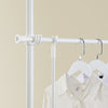 SoBuy FRG34-II-W Suport telescopic robust pentru haine – Dressing deschis, reglabil, cu șine și rafturi, Cuier pentru dormitor sau dressing, Alb