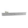 SoBuy FRG43-L-HG Etagere Murale avec 3 Tiroirs - Étagère Flottante Moderne pour Entrée, Salon, Cuisine & Chambre - Gris 94x15x10cm