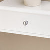 SoBuy FRG43-W Etajeră de Perete cu 2 Sertare - Etajeră Modernă Suspendată pentru Hol, Sufragerie, Bucătărie și Dormitor - Alb 64x15x10cm