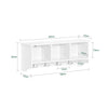 SoBuy FRG48-W Cuier Perete Etajera Baie Hol Intrares