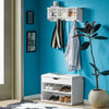 SoBuy FRG48-W Cuier Perete Etajera Baie Hol Intrares