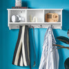 SoBuy FRG48-W Cuier Perete Etajera Baie Hol Intrares