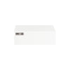 SoBuy FRG92-WNx2 Set de 2 Polițe Plutitoare de Perete cu Sertar, Poliță de Perete Modernă pentru Hol, Living, Bucătărie sau Dormitor, Alb & Natur 40×24×8 cm