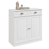 SoBuy FSB104-W Dulap de Pantofi cu Sertare și Rafturi Reglabile, Mobilier de Intrare – 80x35x82 cm, Alb
