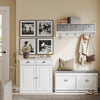 SoBuy FSB104-W Dulap de Pantofi cu Sertare și Rafturi Reglabile, Mobilier de Intrare – 80x35x82 cm, Alb