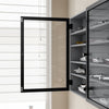 SoBuy FSB113-DG Vitrine Murale Suspendue avec Portes en Verre – Étagère Murale 5 Compartiments pour Collection, Finition Mélaminée Gris – 80×12,2×60 cm, Charge 10 kg
