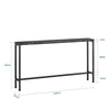SoBuy FSB19-SCH Consolă Intrare, Mobilier Hol, Etajeră Spate Canapea – Blat Efect Marmură Neagră și Picioare Metalice – Stil Industrial Modern pentru Living, Birou, Dormitor – 120x20x65cm