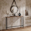 SoBuy FSB19-XL-N Consolă de hol, Mobilier de intrare, Etajeră în spatele canapelei – Structură metalică robustă, Design modern ultra-subțire – Ideal pentru living, dormitor, hol 120x20x80cm
