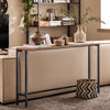 SoBuy FSB19-XL-N Consolă de hol, Mobilier de intrare, Etajeră în spatele canapelei – Structură metalică robustă, Design modern ultra-subțire – Ideal pentru living, dormitor, hol 120x20x80cm