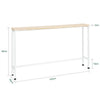 Precomandă SoBuy FSB19-Z Consola Intrare Mobilă Hol Etajeră în Spatele Canapelei – Structură Robustă din Metal, Design Modern Ultra Subțire – Ideală pentru Living, Dormitor, Intrare – 120x20x65cm