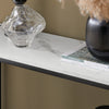 SoBuy Consola de masă Modern Intrance Aspect Vintage Stil Marble L80*P30*75cm FSB29-SH