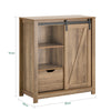 SoBuy Sideboard cu ușă glisantă, suport pentru încălțăminte cu hambar, mobilier de intrare, garderobă multifuncțională, maro deschis, FSB59-Br.