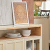 SoBuy FSB80-MI Buffet Placard de Cuisine Meuble de Rangement Armoire de Cuisine Multi-rangements avec 3 Portes Meuble d'entrée Meuble latéral