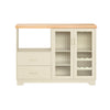 SoBuy Buffet Credenza cu 2 uși în bucătărie mobilă mobilă cu microunde mobilă 120x40x90cm FSB81-MI