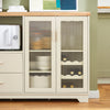 SoBuy Buffet Credenza cu 2 uși în bucătărie mobilă mobilă cu microunde mobilă 120x40x90cm FSB81-MI