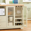 SoBuy Buffet Credenza cu 2 uși în bucătărie mobilă mobilă cu microunde mobilă 120x40x90cm FSB81-MI