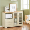 SoBuy Buffet Credenza cu 2 uși în bucătărie mobilă mobilă cu microunde mobilă 120x40x90cm FSB81-MI