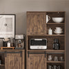 SoBuy FSB83-N Buffet de Cuisine Meuble de Rangement Armoire de Cuisine Buffet avec Porte de Grange Coulissante