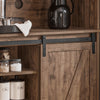 SoBuy FSB83-N Buffet de Cuisine Meuble de Rangement Armoire de Cuisine Buffet avec Porte de Grange Coulissante