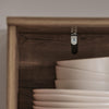 SoBuy FSB83-N Buffet de Cuisine Meuble de Rangement Armoire de Cuisine Buffet avec Porte de Grange Coulissante