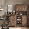 SoBuy FSB83-N Buffet de Cuisine Meuble de Rangement Armoire de Cuisine Buffet avec Porte de Grange Coulissante